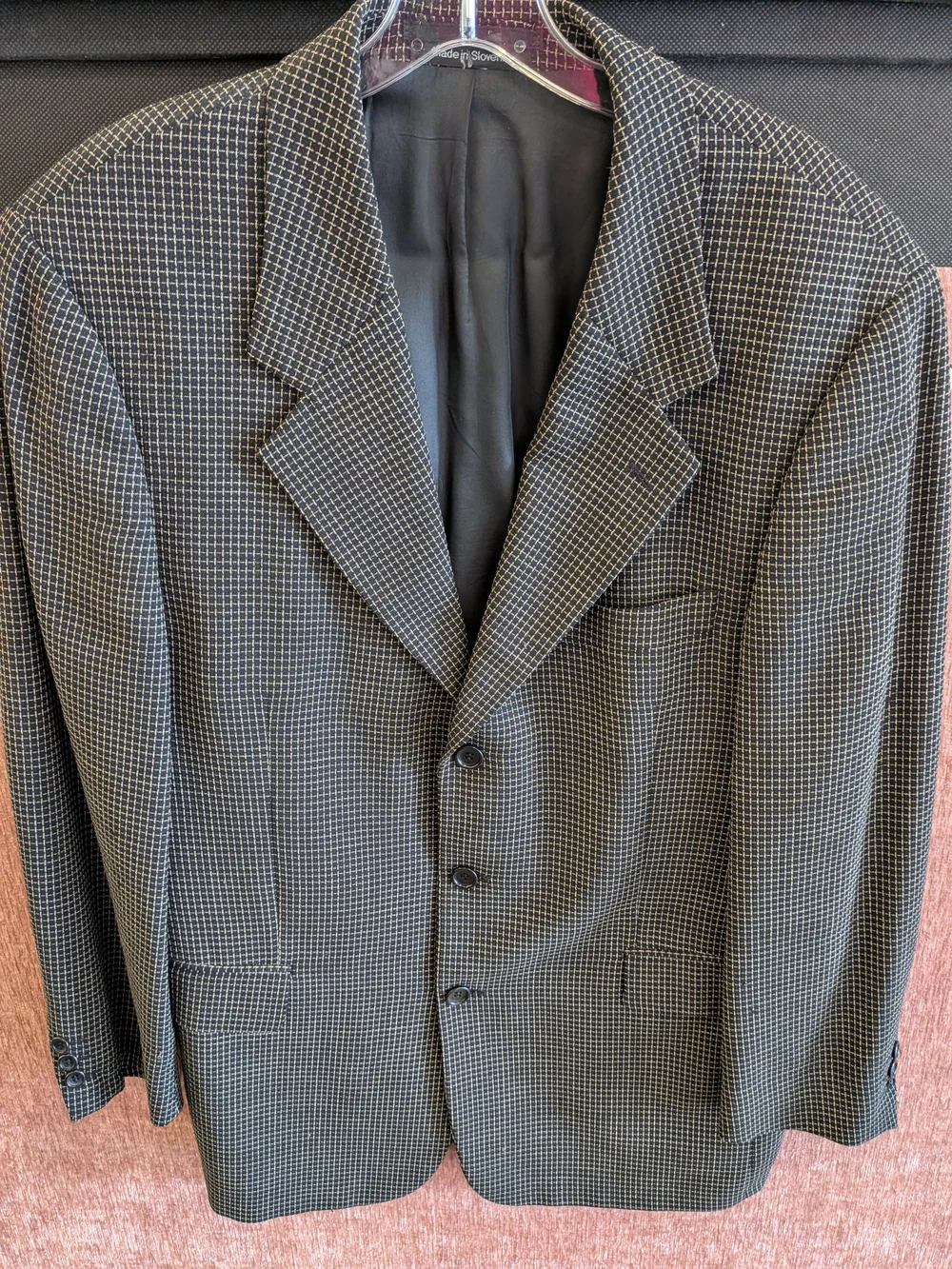 Bachrach Men's Small-Check Houndstooth Sport Coat